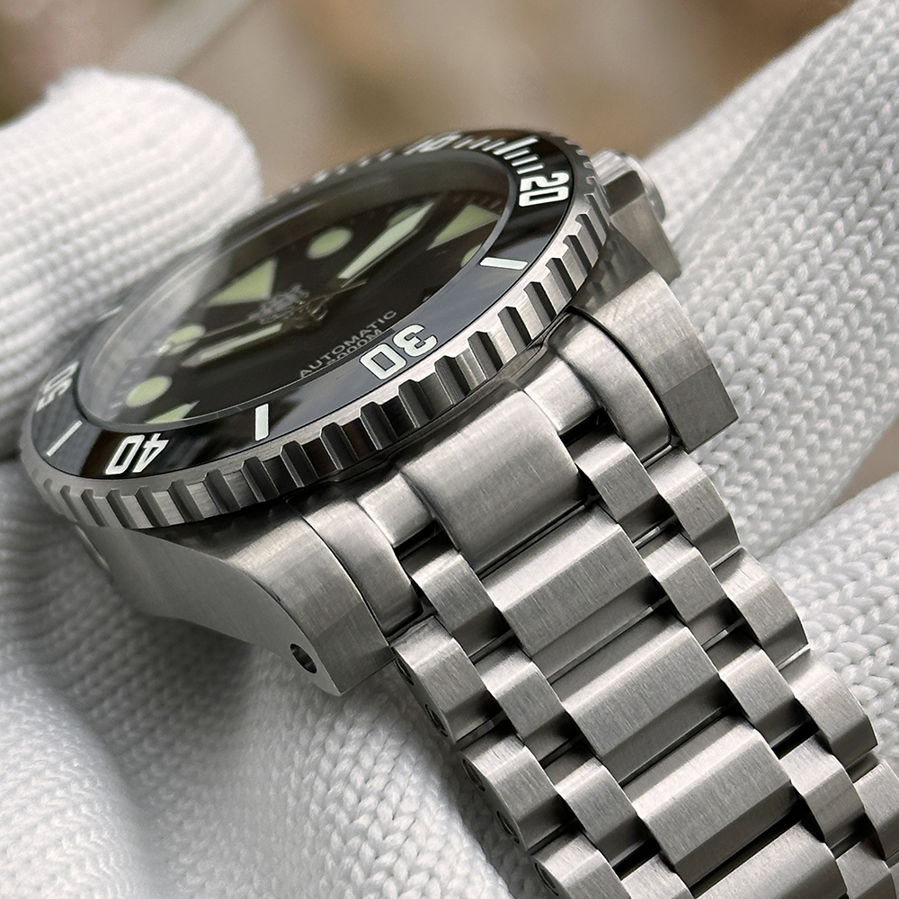 STEELDIVE Official SD1987 Unique Design Tank Bracelet 2000M Waterproof Japan NH35 Automatic Dive Watch for Men