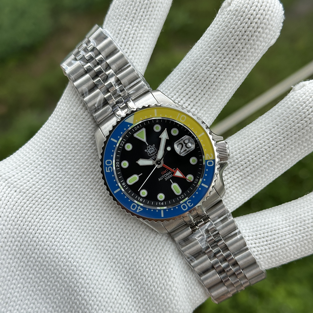 STEELDIVE Official SD1994C Sapphire Bezel Insert Japan NH34 Automatic Movement Mens GMT Dive Watch