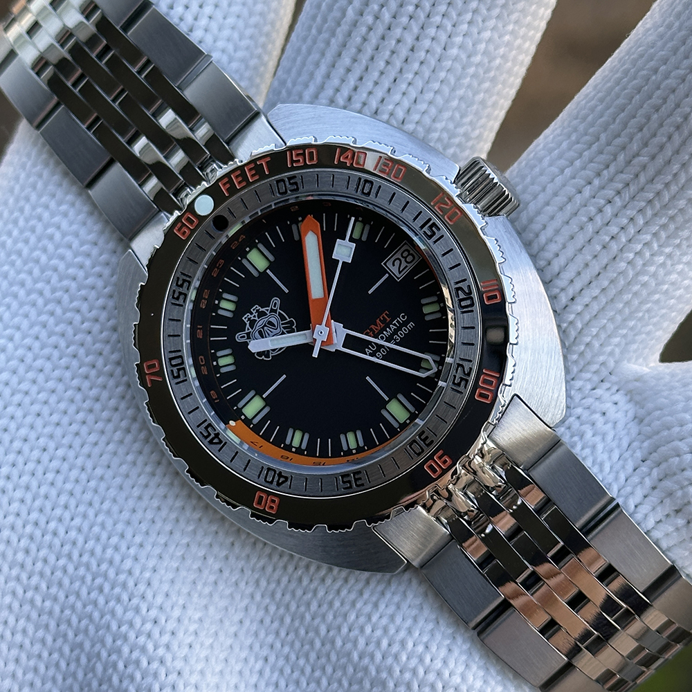 STEELDIVE Official 20MM Replacement Bracelet with Milled Clasp fro SD1967 and SD1967RMG Only