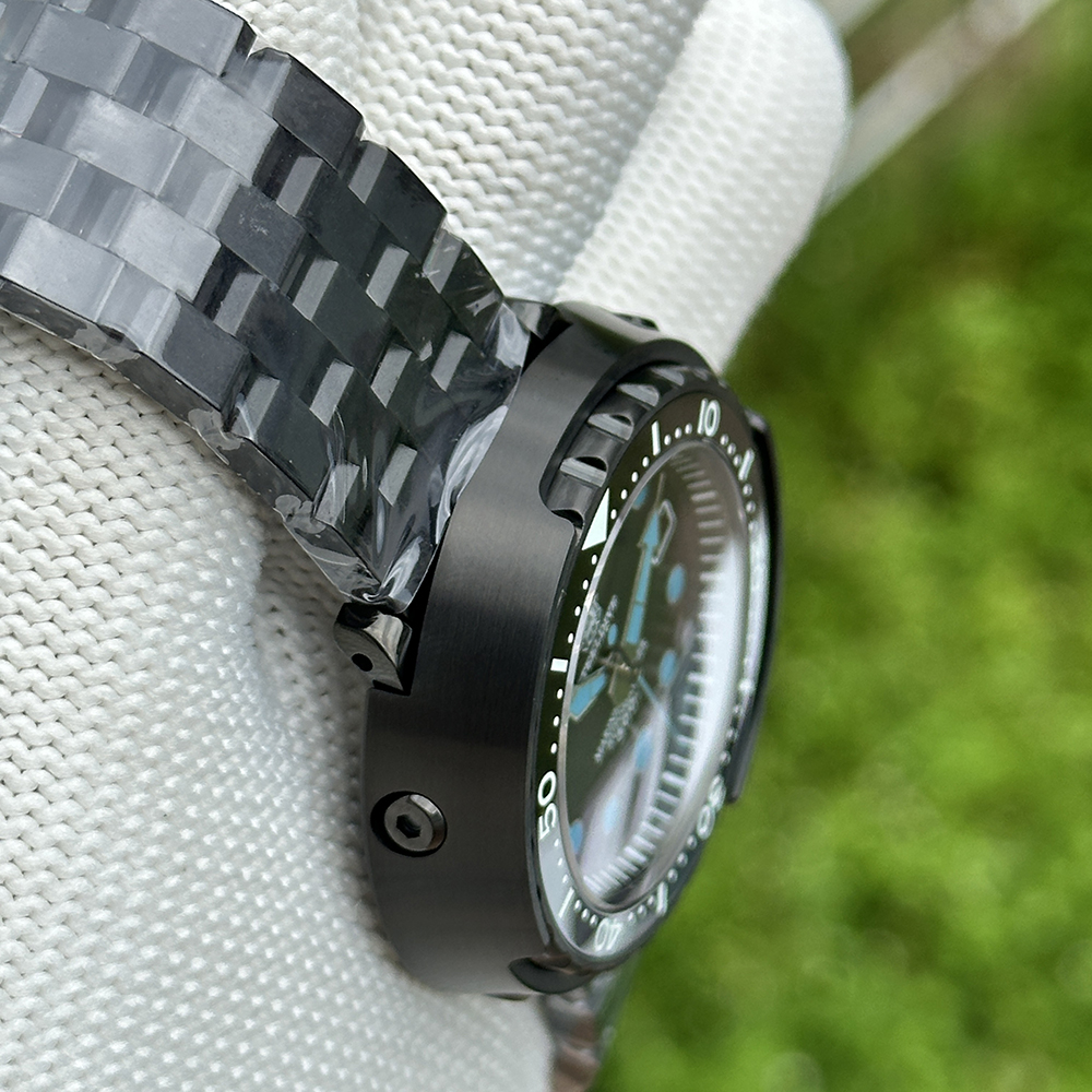 STEELDIVE Official SD1975XT PVD Black 47.5MM Case 300M Waterproof Japan NH35 Automatic Tuna Watch