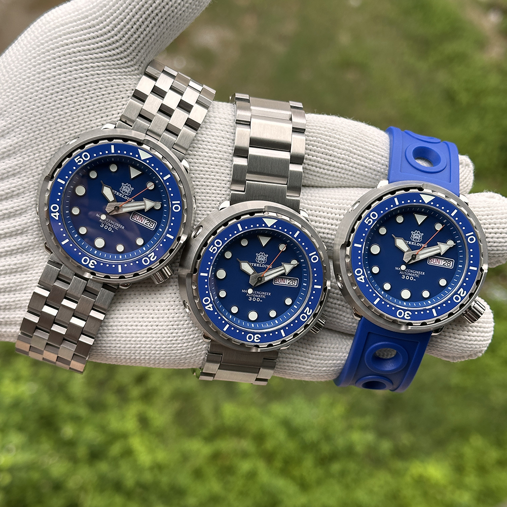 STEELDIVE Official SD1975W Day and Date Function NH36 Automatic Tuna Dive Watch