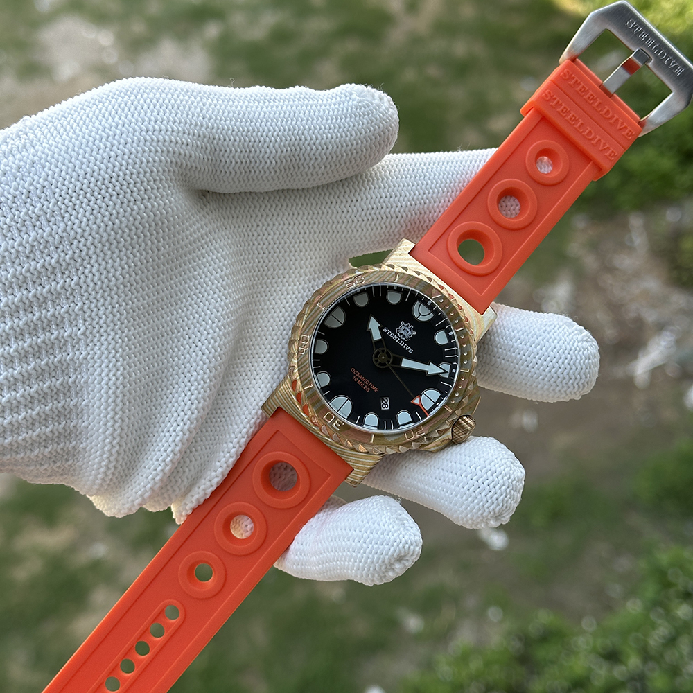 STEELDIVE Official SD1982Z 46.5MM Super Blue Luminous Sapphire Glass Autoamtic Mechanical Luxury Men Watch