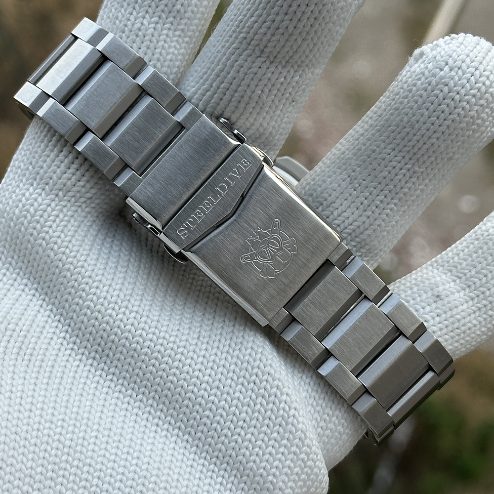 Steeldive Tank Bracelet/ Official Store Supply/ 24MM Curved Endlink/ For SD1987 only