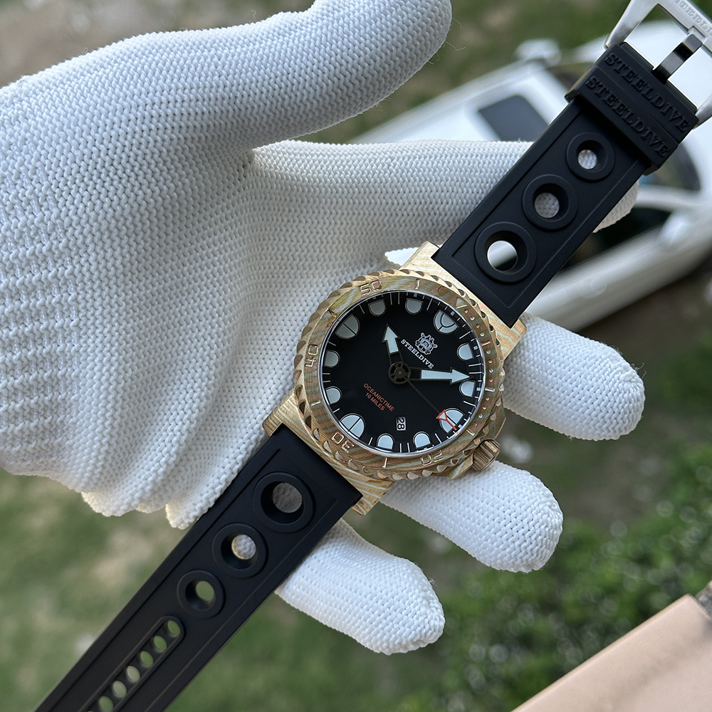 STEELDIVE Official SD1982Z 46.5MM Super Blue Luminous Sapphire Glass Autoamtic Mechanical Luxury Men Watch