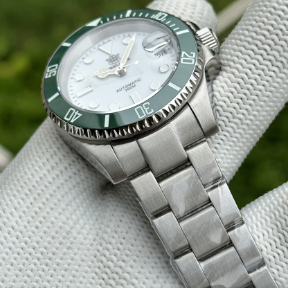 STEELDIVE Official SD1953 White Dial 40.5MM Case 300M Waterproof Japan NH35 Automatic Mens Dive Watch
