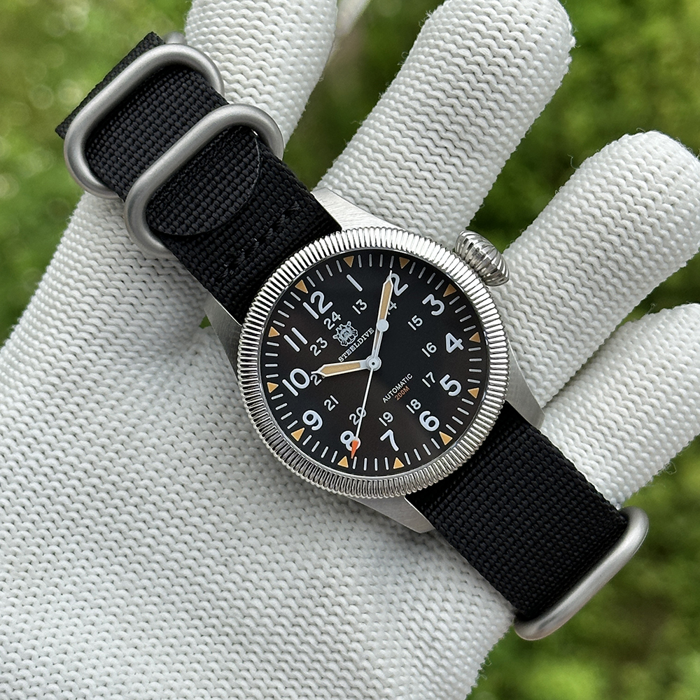 STEELDIVE Offiical SD1906H New Arrival 200M Waterproof Pilot Watch