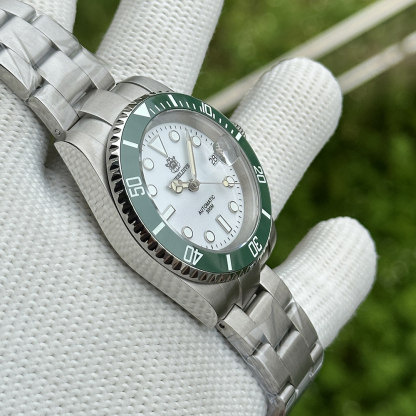 STEELDIVE Official SD1953 White Dial 40.5MM Case 300M Waterproof Japan NH35 Automatic Mens Dive Watch