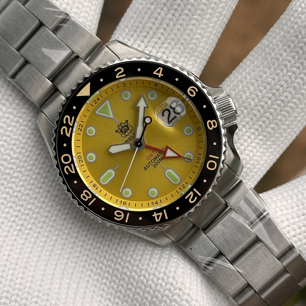 STEELDIVE Official SD1994 Yellow Dial Ceramic Bezel Sapphire Glass 200MM NH34 Automatic Dive Watch for Men