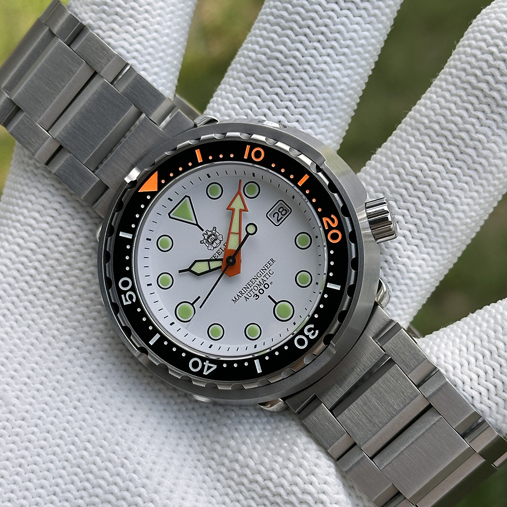 STEELDIVE Official SD1975C Swiss Luminous 47.5mm Case 300M Waterproof Ceramic bezel Sapphire Glass NH35 Mens Dive Watch