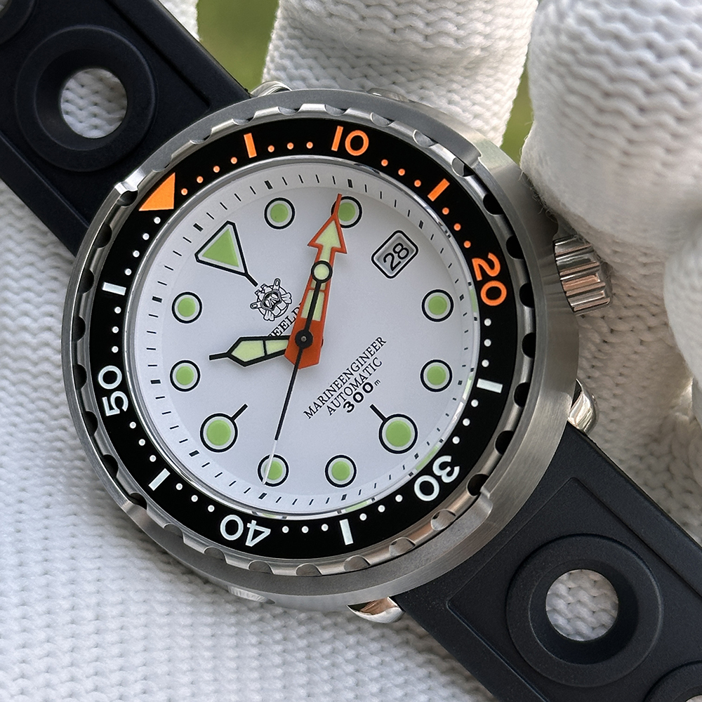 STEELDIVE Official SD1975C Swiss Luminous 47.5mm Case 300M Waterproof Ceramic bezel Sapphire Glass NH35 Mens Dive Watch