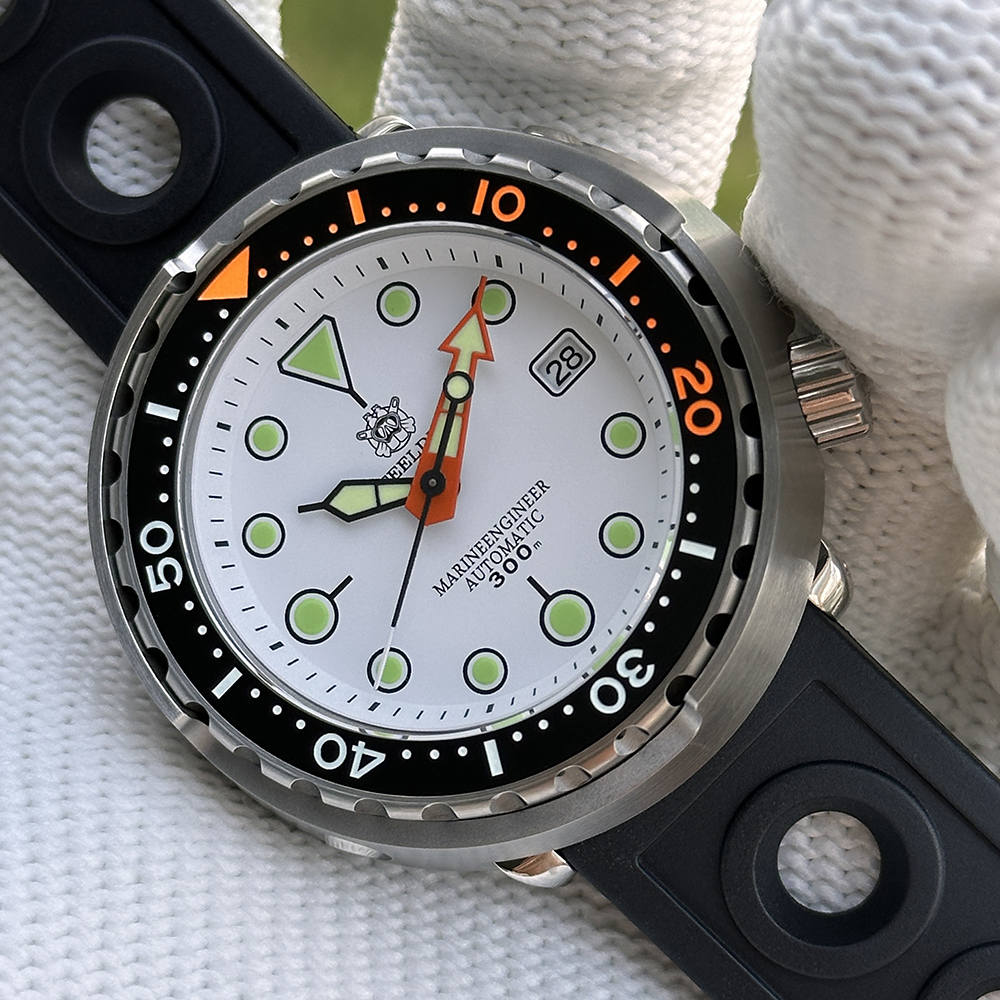 STEELDIVE Official SD1975C Swiss Luminous 47.5mm Case 300M Waterproof Ceramic bezel Sapphire Glass NH35 Mens Dive Watch