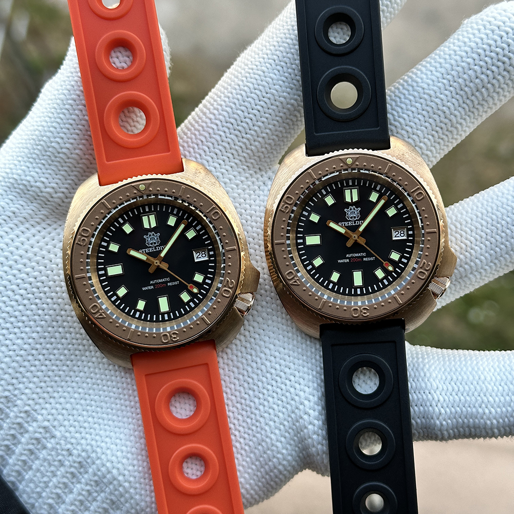 STEELDIVE Official SD1970S Swiss BGW9 Blue Luminous 200M Waterproof NH35 Automatic Mens Dive Watch