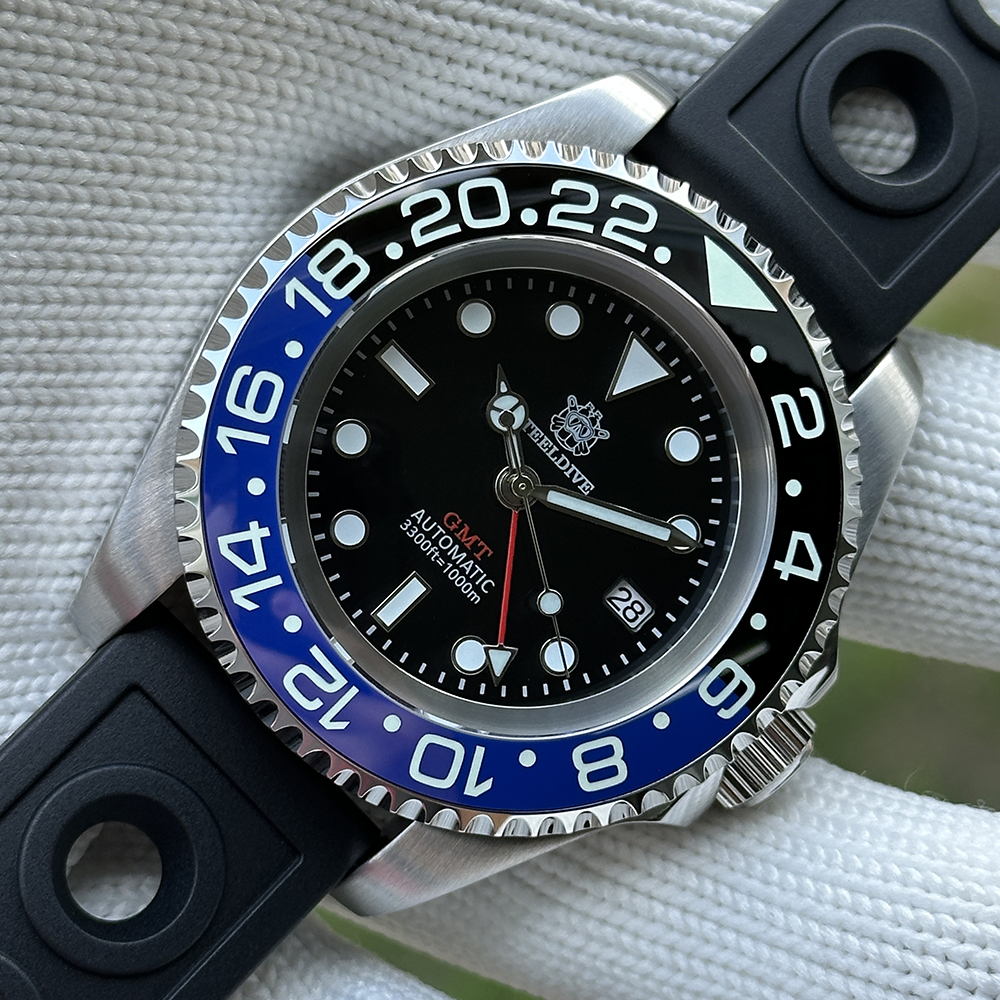 STEELDIVE Official SD1964GMT 1000M Waterproof NH34 Dive Watch
