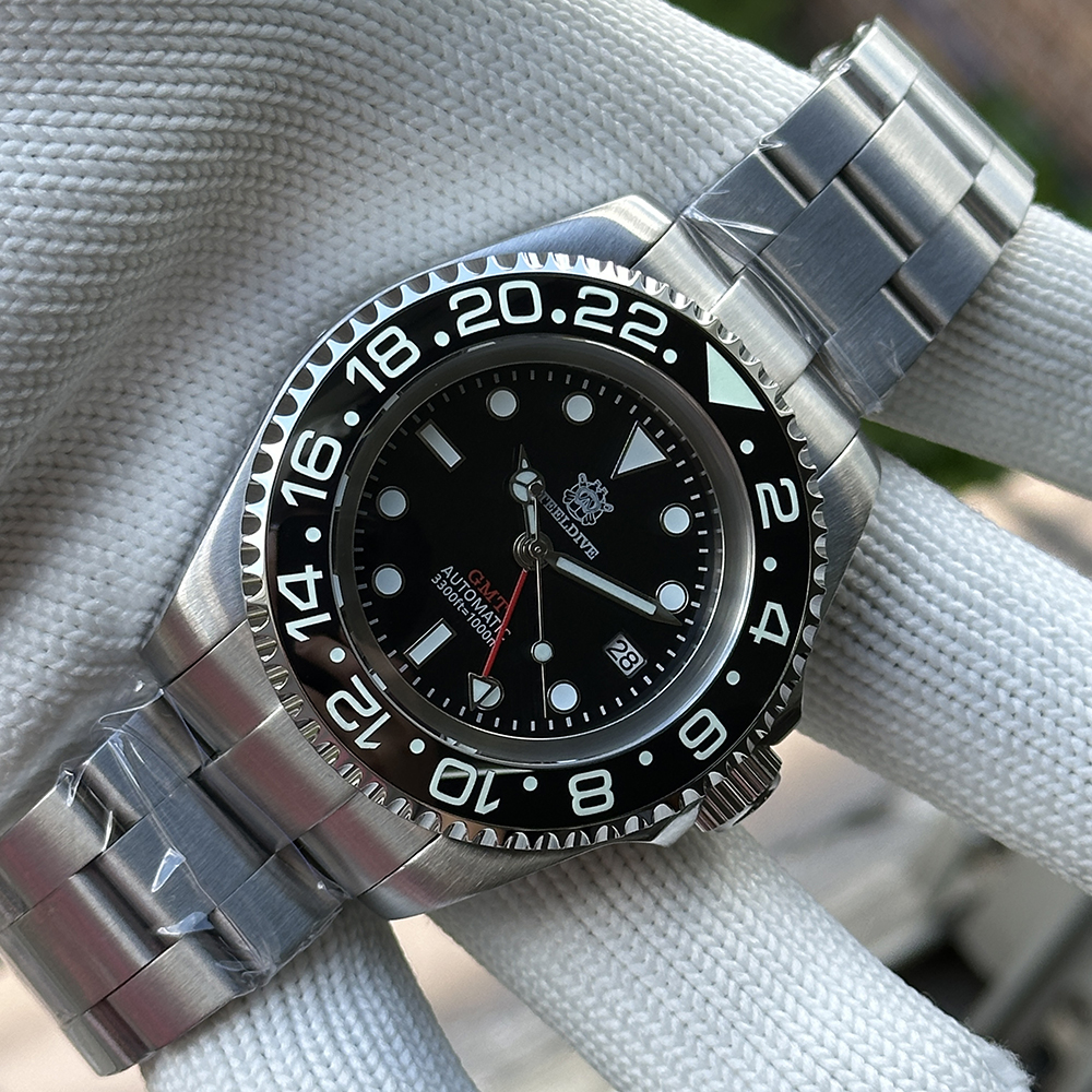 STEELDIVE Official SD1964GMT 1000M Waterproof NH34 Dive Watch
