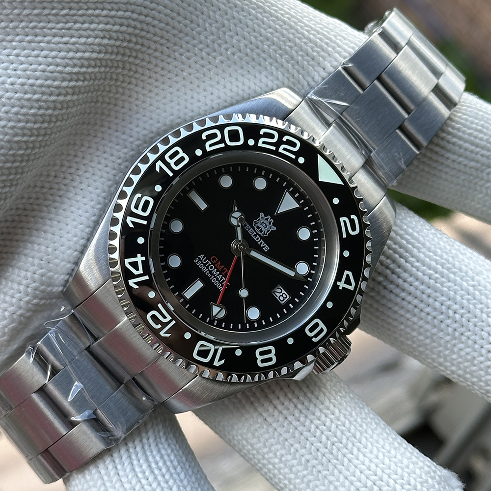 STEELDIVE Official SD1964GMT 1000M Waterproof NH34 Dive Watch