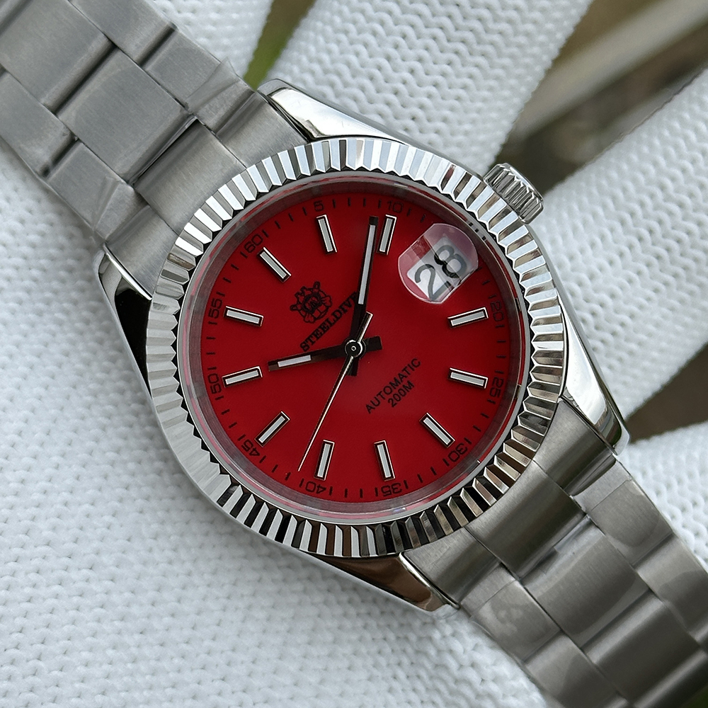 STEELDIVE Official SD1933 39MM Small Size 200M Waterproof NH35 Automatic Dive Watch