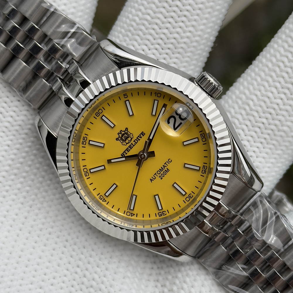STEELDIVE Official SD1933 Steel Bracelet 39mm NH35 Autoamtic 200M Dive Watch