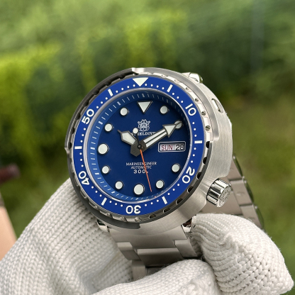STEELDIVE Official SD1975W Day and Date Function NH36 Automatic Tuna Dive Watch