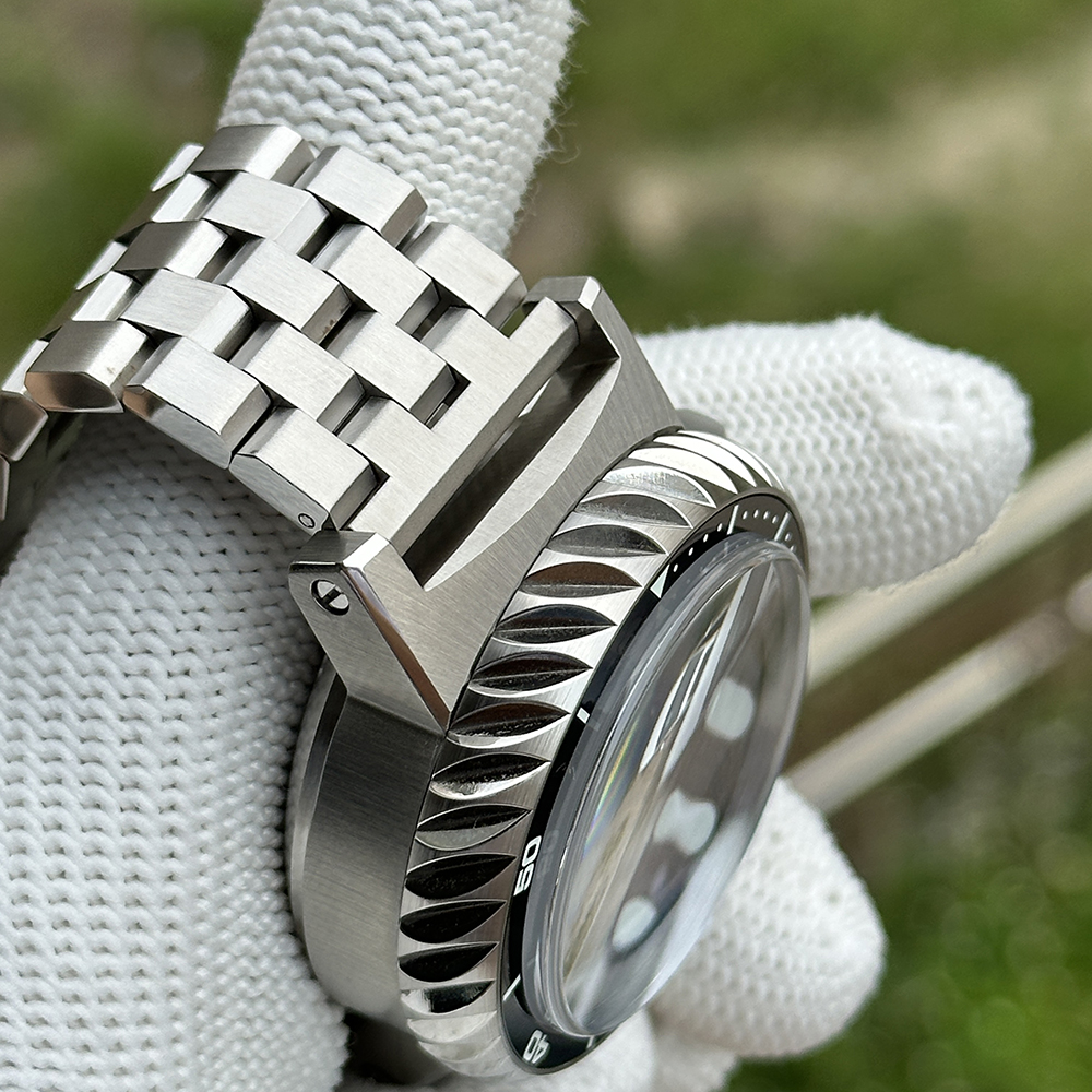 STEELDIVE Official SD1982T Titanium Damascus Dial Super Luminous 46.5MM Overs Size Thick Case NH35 Automatic Dive Watch For Men