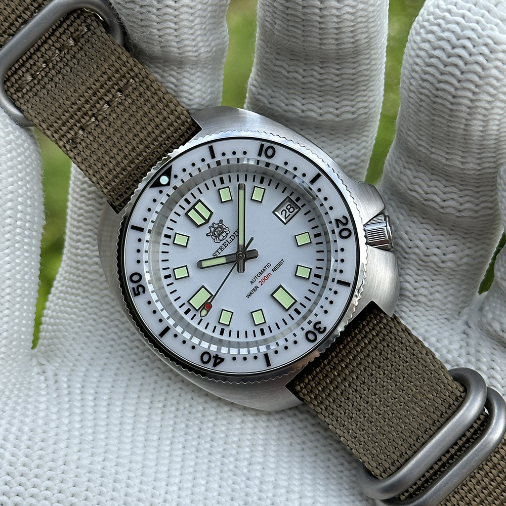 STEELDIVE Official SD1974 V2 Japan NH35 Automatic 200M Waterproof Mens Dive Watch