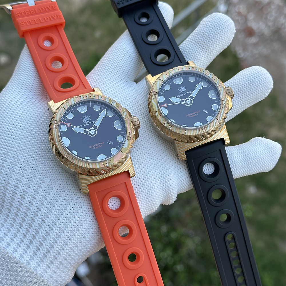 STEELDIVE Official SD1982Z 46.5MM Super Blue Luminous Sapphire Glass Autoamtic Mechanical Luxury Men Watch