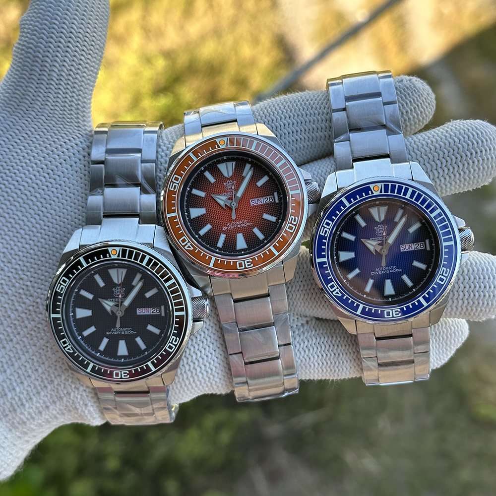 STEELDIVE SD1961 Samurai Automatic Dive Watch three colors