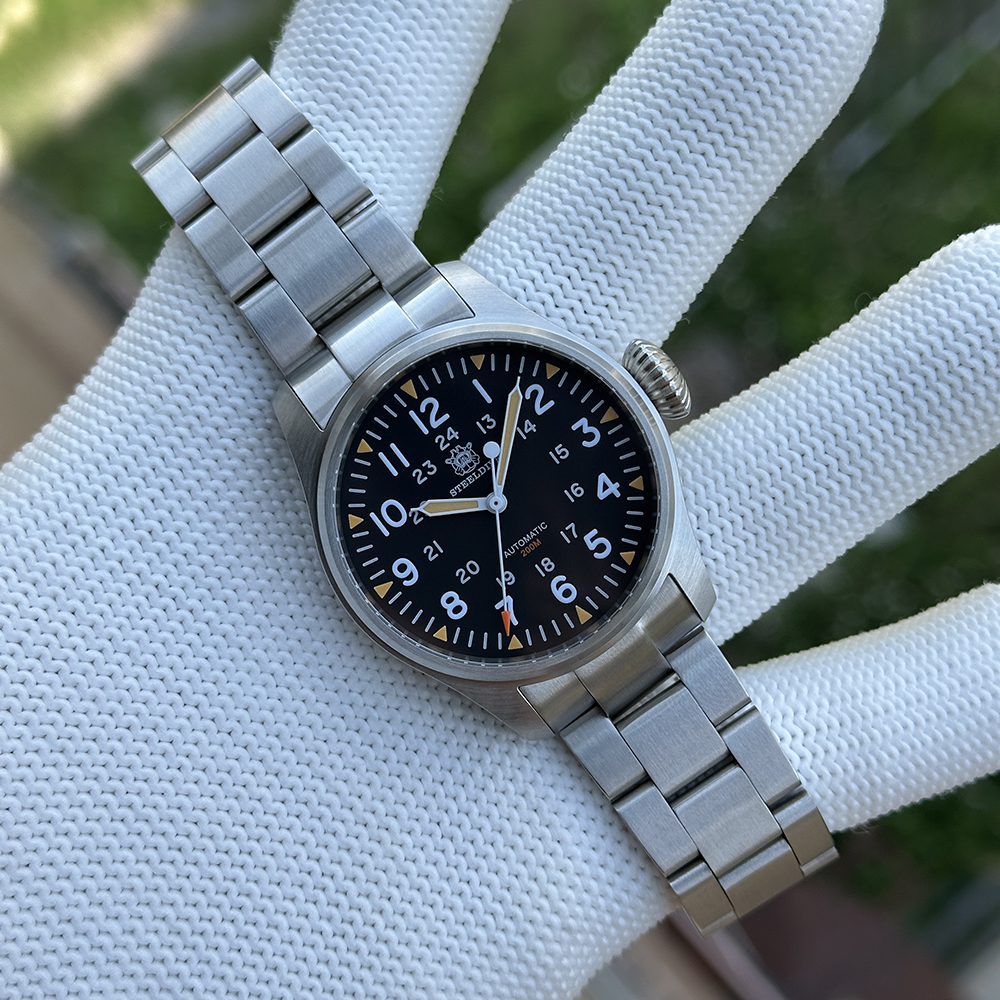 STEELDIVE Official SD1928H 39mm Simple Design 200M Waterproof NH35 Mens Dive Watch Automatic