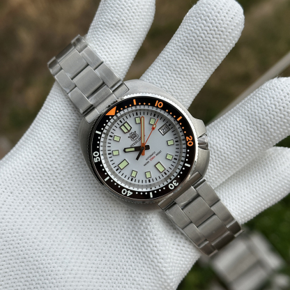 STEELDIVE Official SD1974C White Dial New Arrival NH35 Automatic 200m Dive Watch 