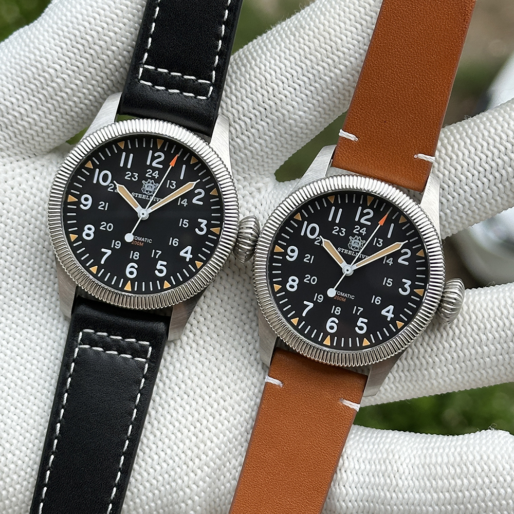 STEELDIVE Offiical SD1906H New Arrival 200M Waterproof Pilot Watch