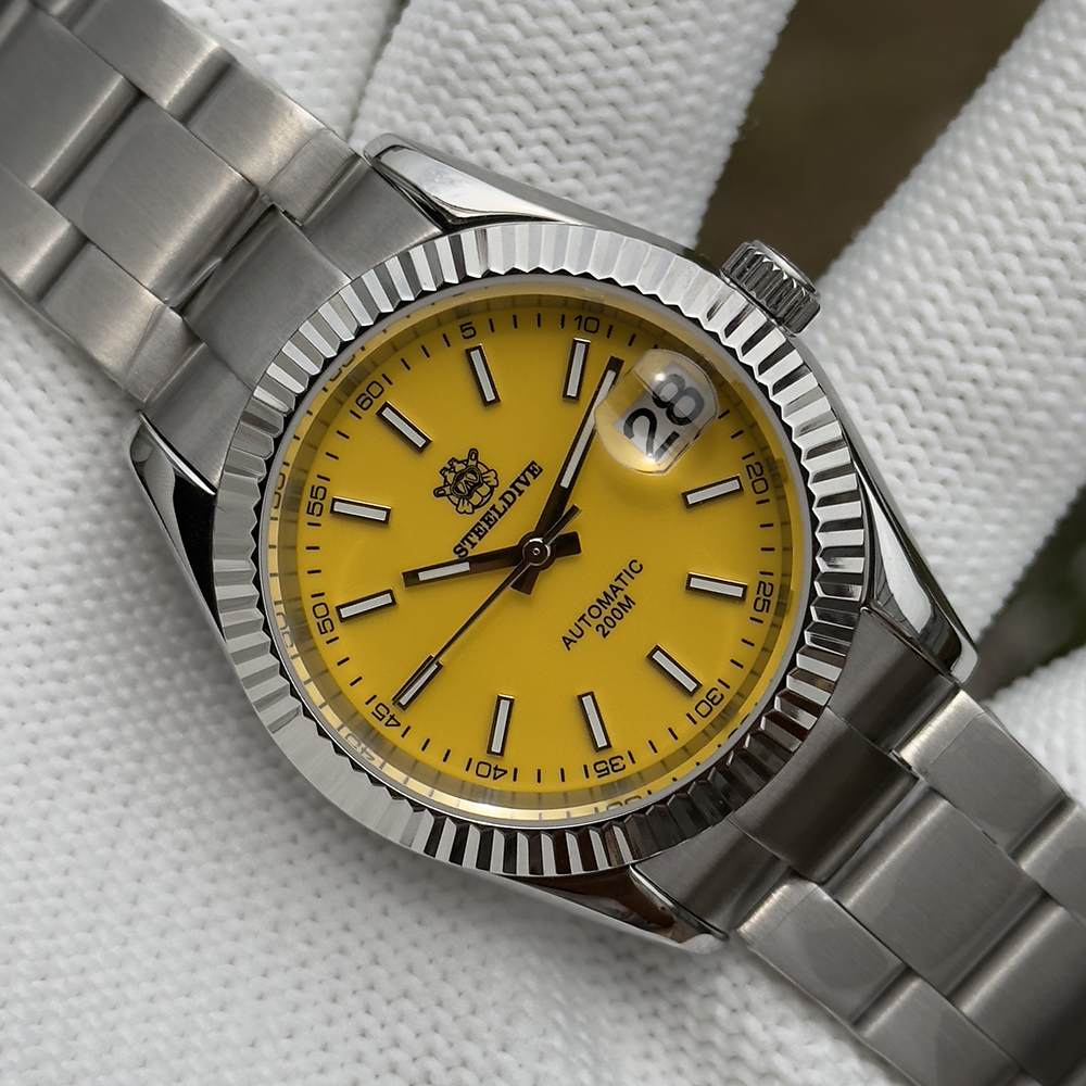 STEELDIVE Official SD1933 39MM Small Size 200M Waterproof NH35 Automatic Dive Watch