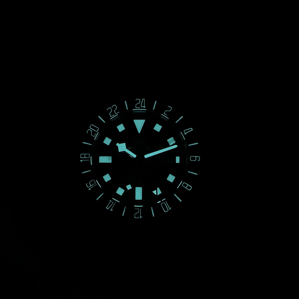 STEELDIVE Official SD1925GMT BGW9 Blue Luminous 300M Waterproof