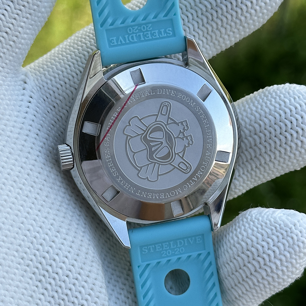 STEELDIVE Official SD1927 Turquoise Dial 200M Waterproof Japan NH35 Automatic Dive Watch 