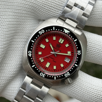 STEELDIVE Official SD1974 Professional 200M Waterproof NH35 Automtic Mens Turtle Dive Watch