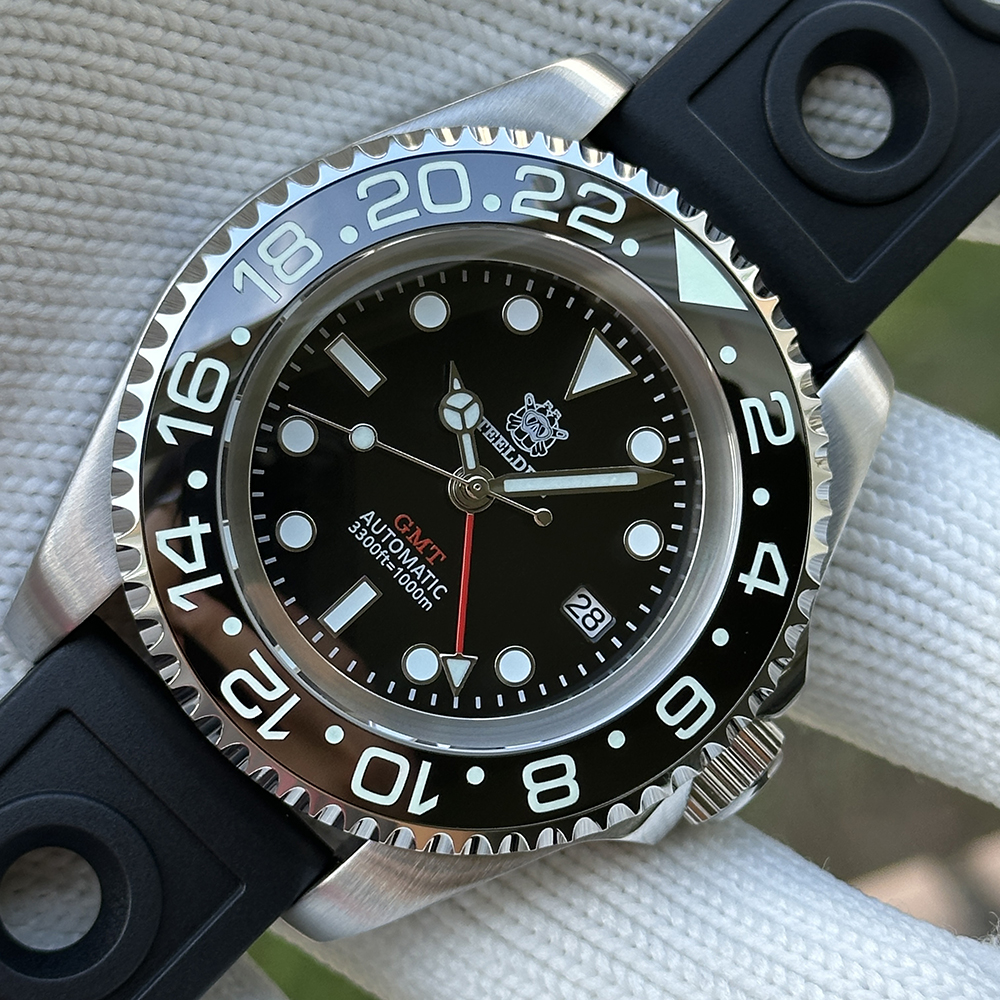STEELDIVE Official SD1964GMT 45.4mm Ceramic Bezel Insert 1000M