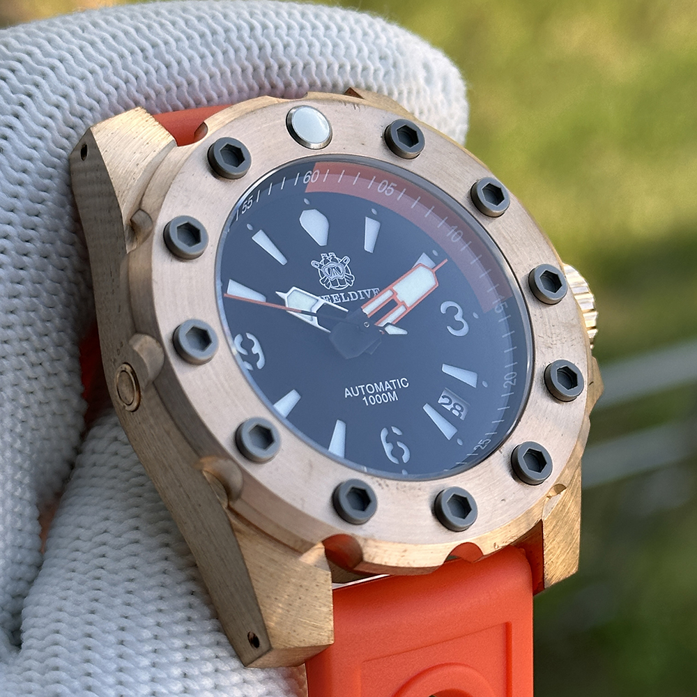 STEELDIVE Official SD1948S Solid Bronze 1000M Waterproof NH35  Dive Watch