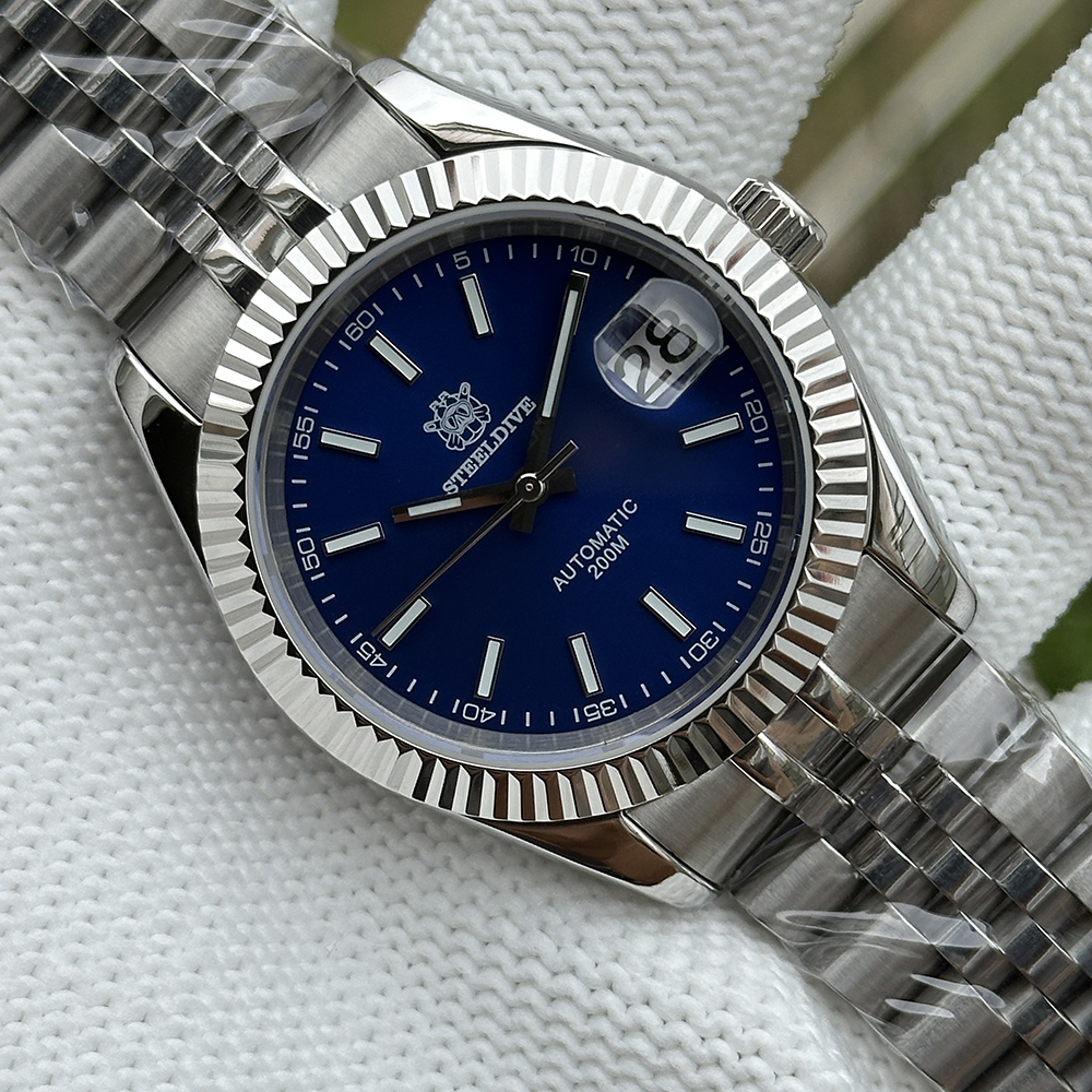 STEELDIVE Official SD1933 Steel Bracelet 39mm NH35 Autoamtic 200M Dive Watch