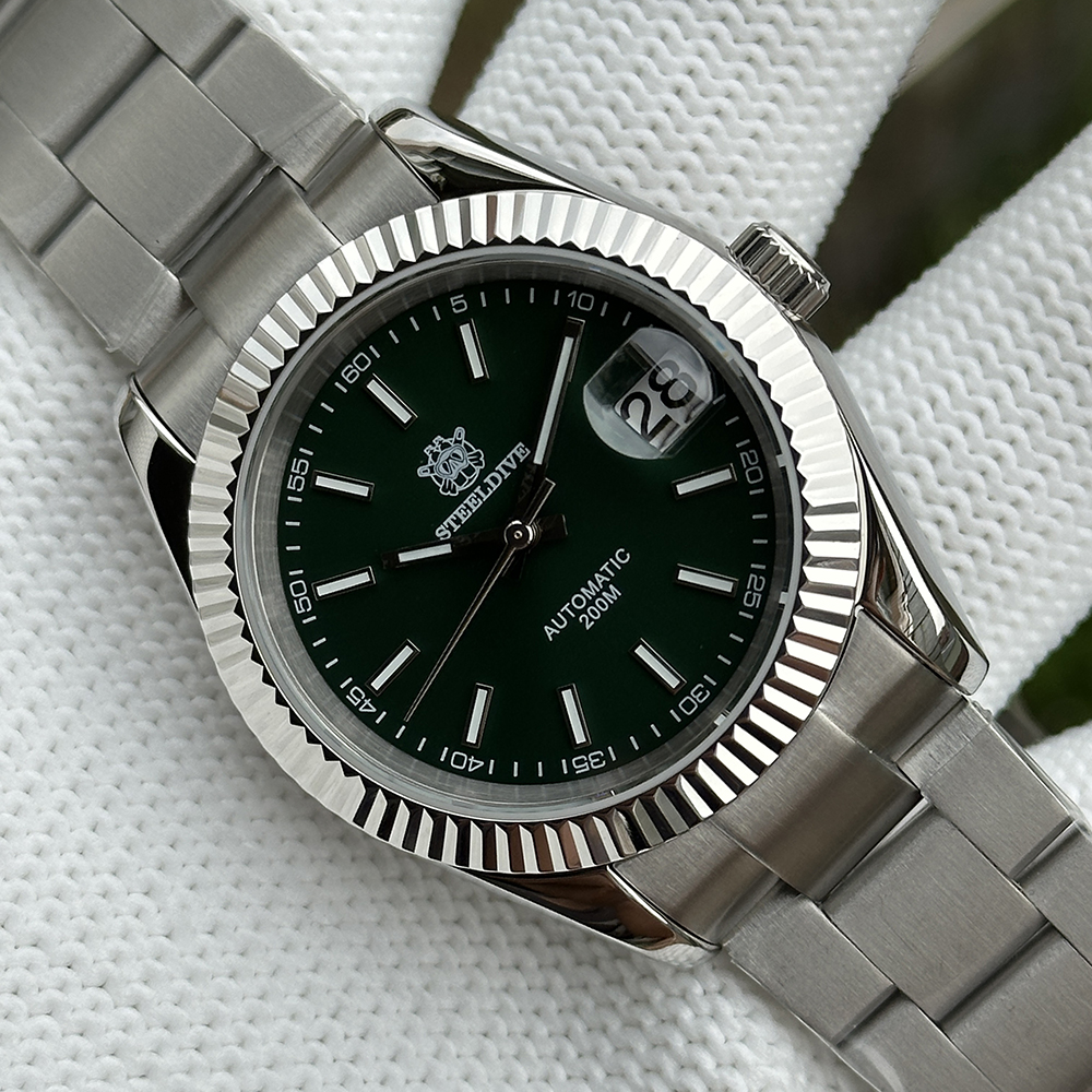 STEELDIVE Official SD1933 39MM Small Size 200M Waterproof NH35 Automatic Dive Watch