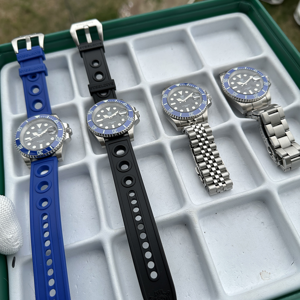 STEELDIVE Official SD1953 Black Dial Blue Bezel Insert Japan NH35 Automatic 200M Waterproof Mens Watch