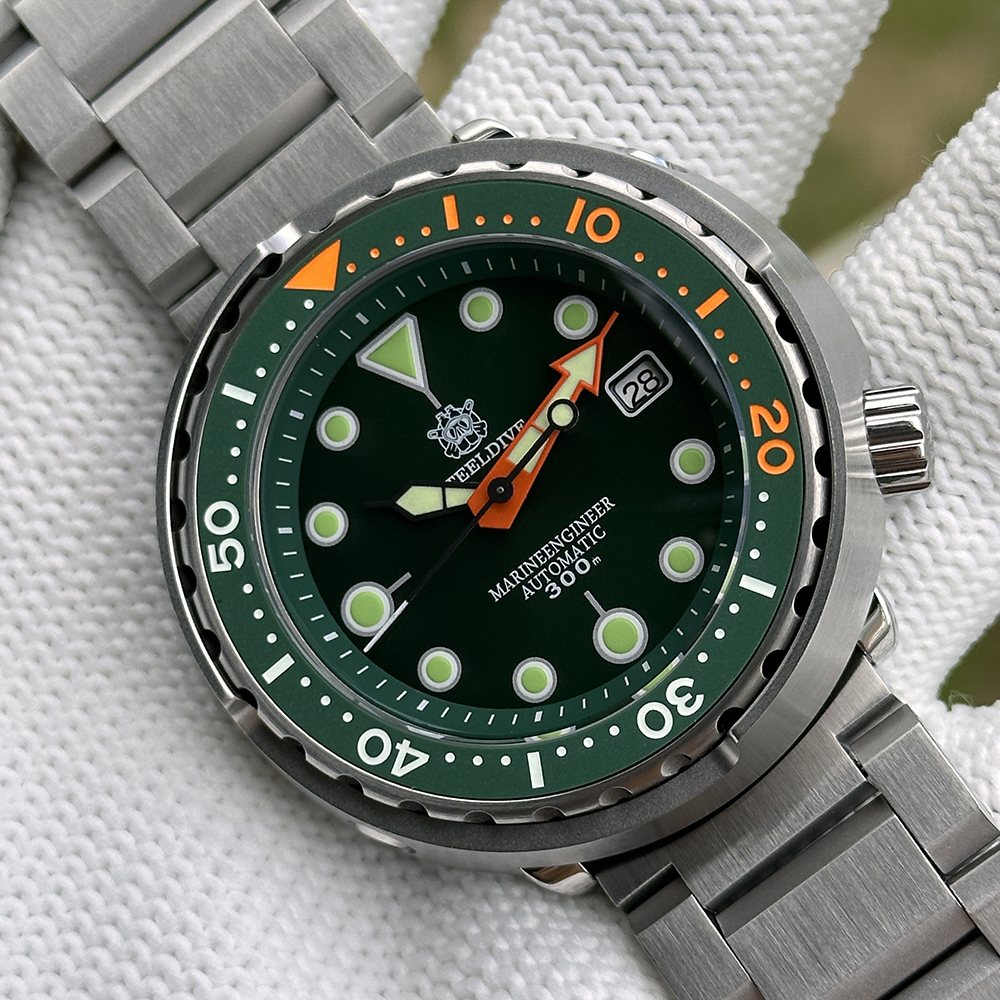 STEELDIVE Official SD1975C Green 47.5mm Case Japan NH35 Automatic