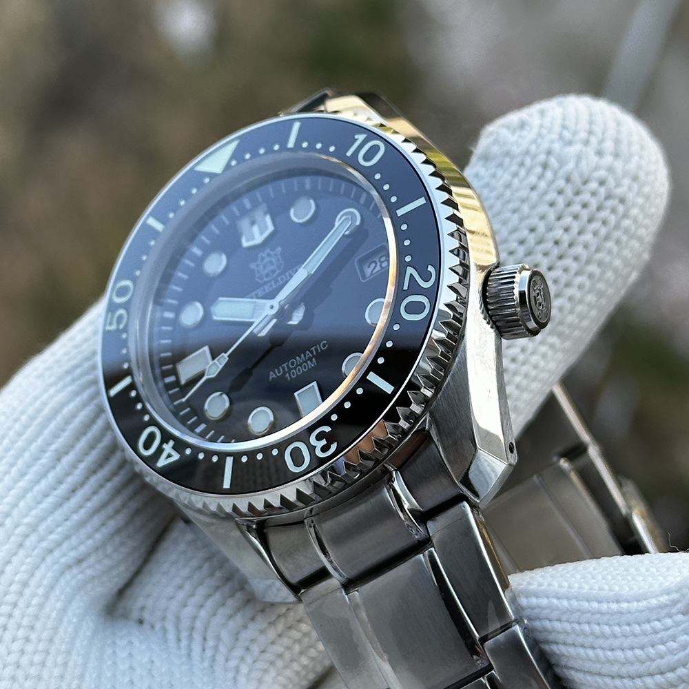 STEELDIVE Official SD1968 Swiss Luminous Sapphrie Glass 200M Waterproof NH35 Automatic Dive Watch