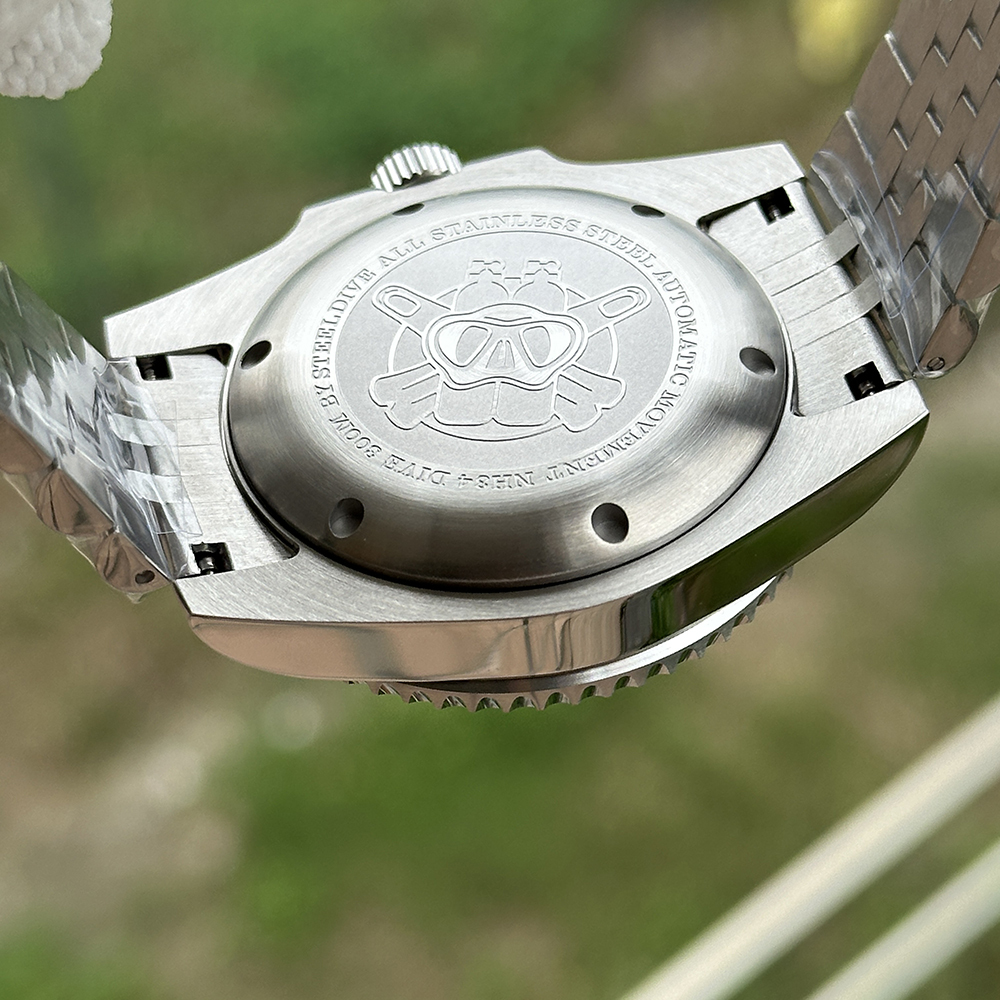 STEELDIVE Official SD1993 White Dial Sapphire Glass Japan NH34 GMT 300M Auatomtic Mens Dive Watch