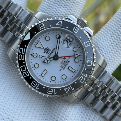 STEELDIVE Official SD1993 White Dial Sapphire Glass Japan NH34 GMT 300M Auatomtic Mens Dive Watch