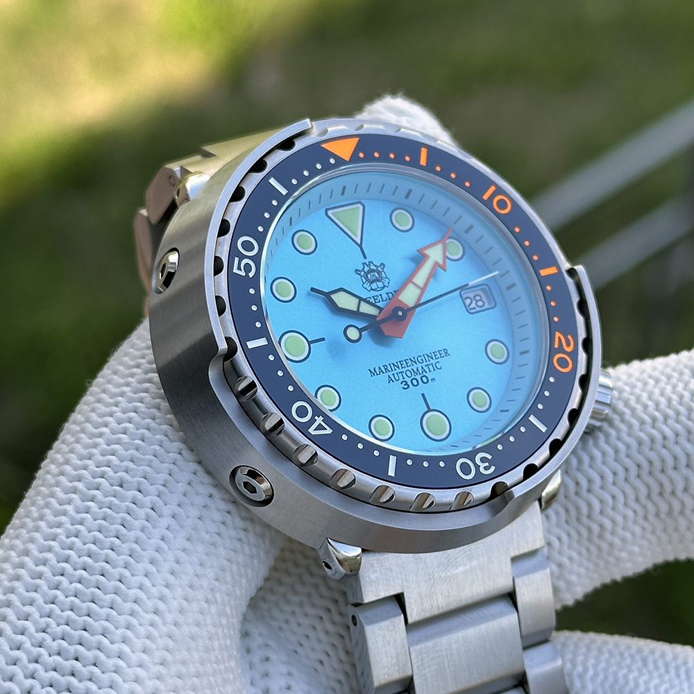 STEELDIVE Official SD1975C Swiss Luminous 47.5mm Case 300M Waterproof Ceramic bezel Sapphire Glass NH35 Mens Dive Watch