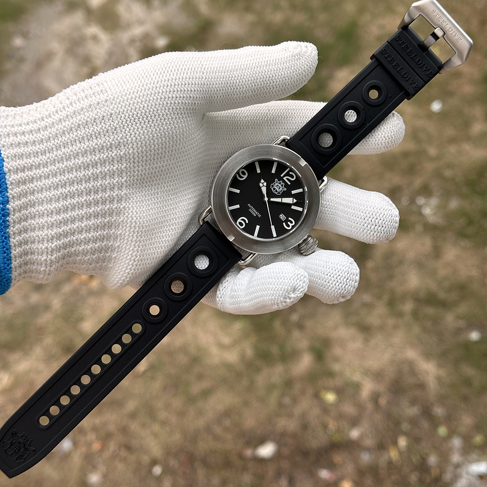 STEELDIVE Official SD1912 V2 BGW9 Blue Luminous 47mm Case Sapphire Glass Steel Bezel Japan NH35 Automatic Dive Watch