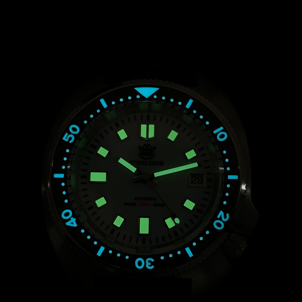 STEELDIVE Official SD1974 Sapphire Glass 200M Waterproof NH35 Automatic Mens Dive Watch V3 Bracelet