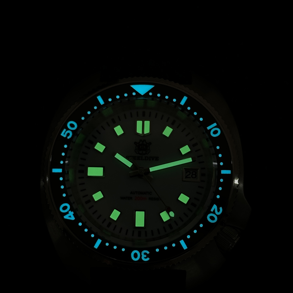 STEELDIVE Official SD1974 Sapphire Glass 200M Waterproof NH35 Automatic Mens Dive Watch V3 Bracelet