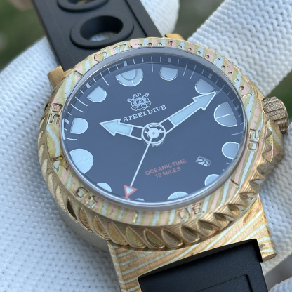 STEELDIVE Official SD1982Z 46.5MM Super Blue Luminous Sapphire Glass Autoamtic Mechanical Luxury Men Watch