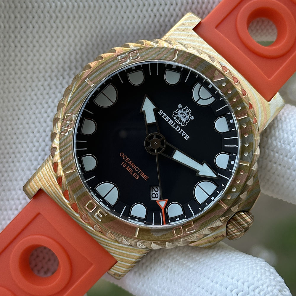 STEELDIVE Official SD1982Z 46.5MM Super Blue Luminous Sapphire Glass Autoamtic Mechanical Luxury Men Watch