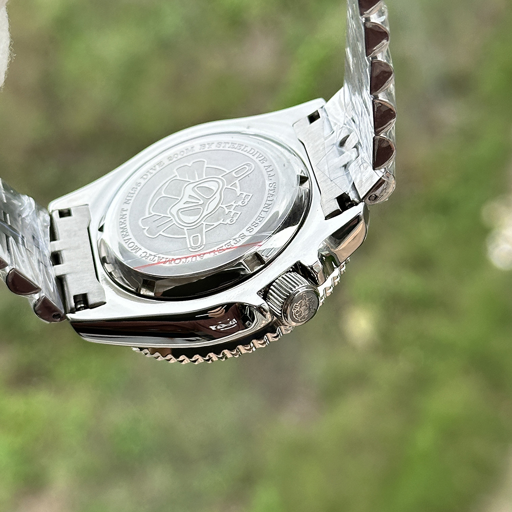 STEELDIVE Official SD1973W Limited Offer Day and Date Function NH36 Automatic Movement 200M Waterproof Mens Dive Watch
