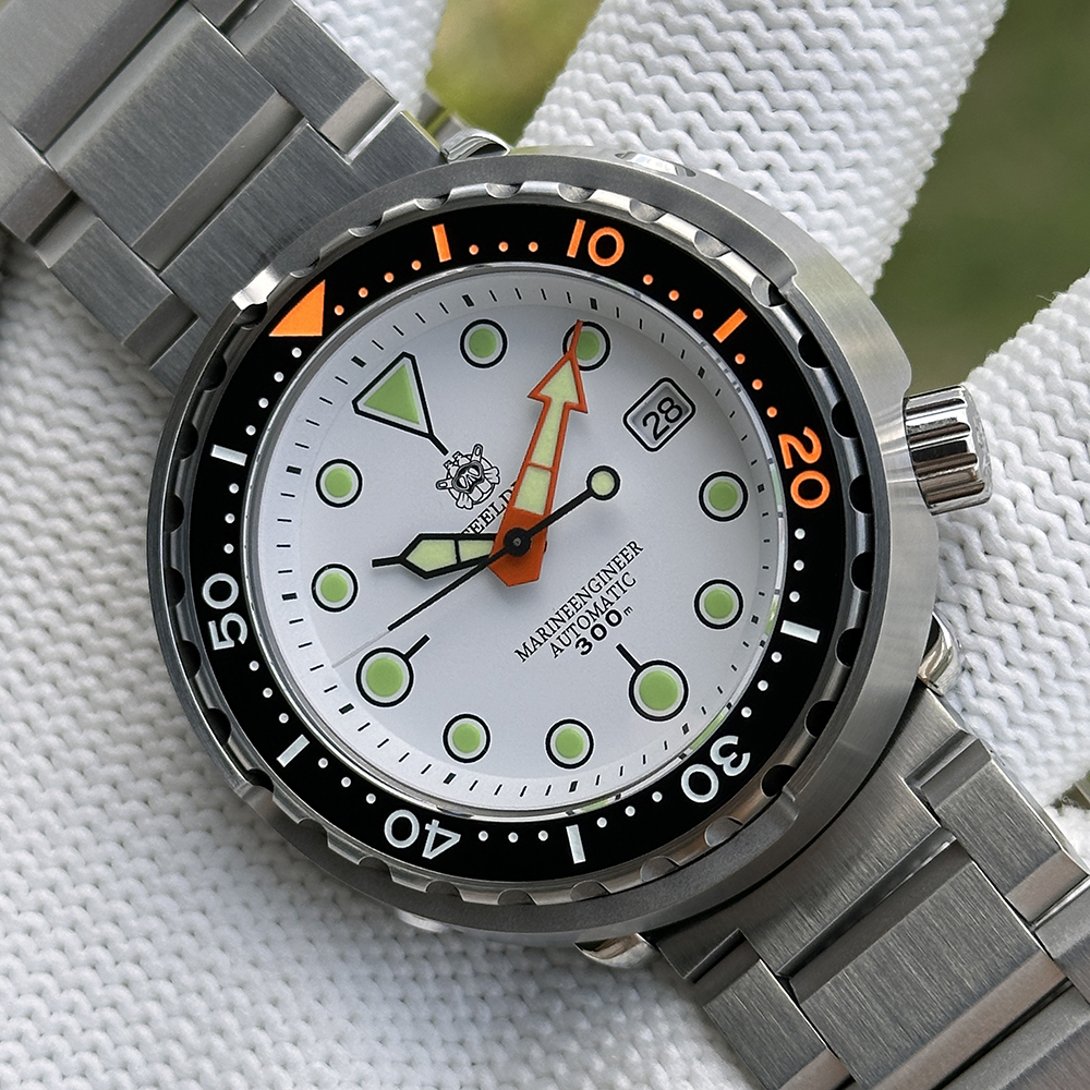 STEELDIVE Official SD1975C Swiss Luminous 47.5mm Case 300M Waterproof Ceramic bezel Sapphire Glass NH35 Mens Dive Watch